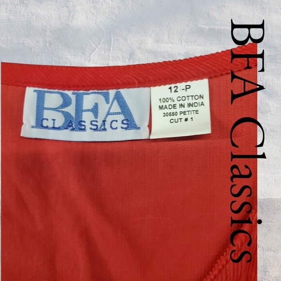 BFA Classics | Vintage Corduroy Button-Up Dress | Red | EUC | 12P - Picture 5 of 8